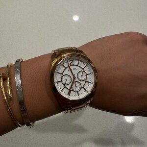 Rose Gold Fossil Watch